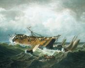 Shipwreck Off Nantucket - 威廉·布雷德福